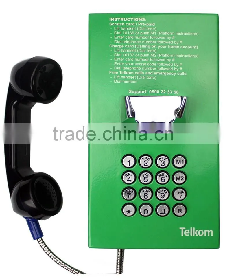 KNTECH Wall Mount emergency service Telephone cold-roll steel sheets waterproof wall-mounted telephone KNZD-05