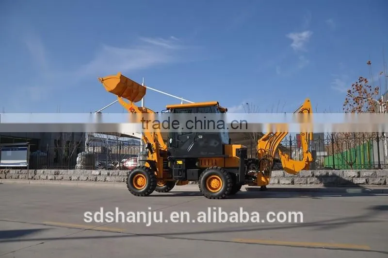 Air brake rated load 1200kg and 100kg mini backhoe loader for sale