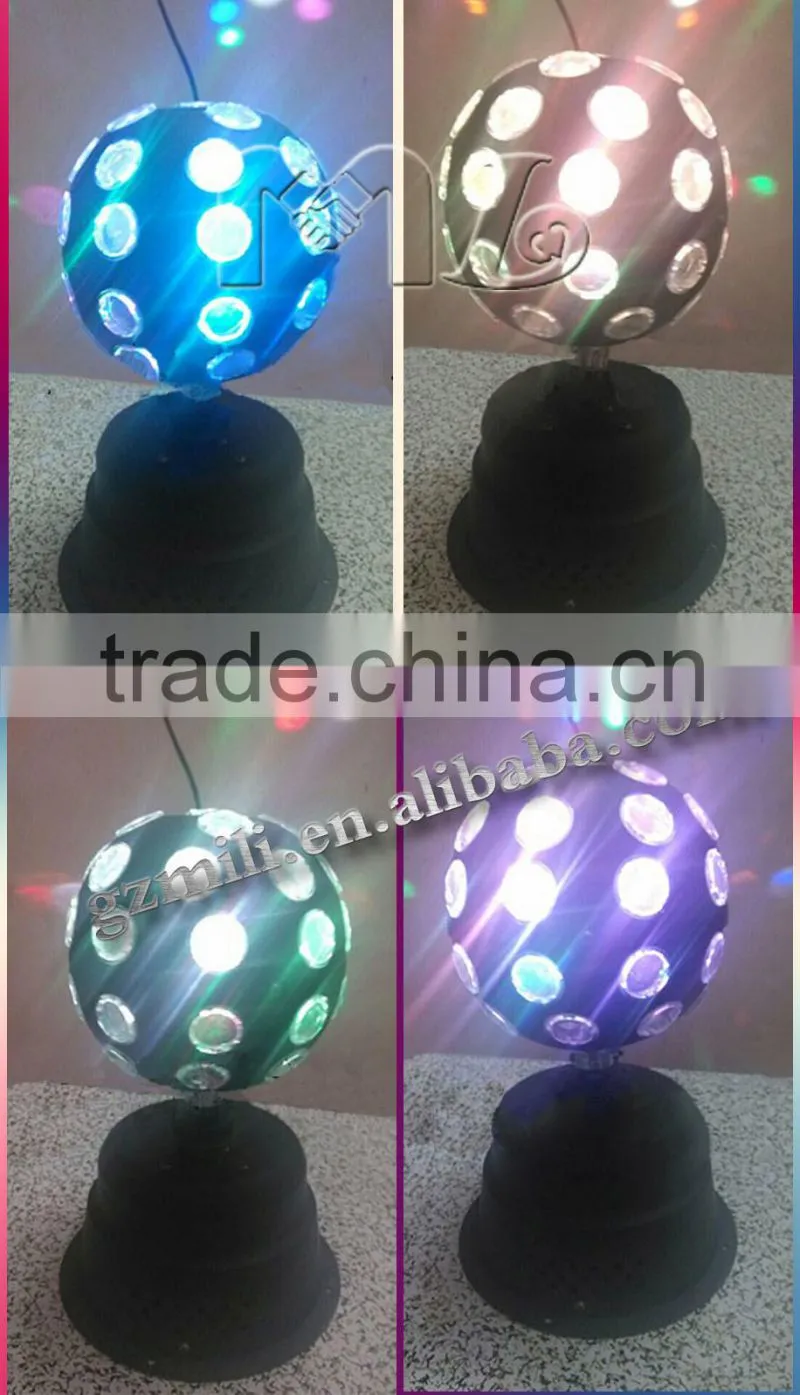 2015 Lowest price rolling RGB Magic crystal christmas balls light