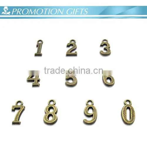 Custom alloy number keychain
