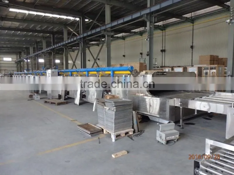 Customized electric industrial baking tunnel oven design for continuous production process