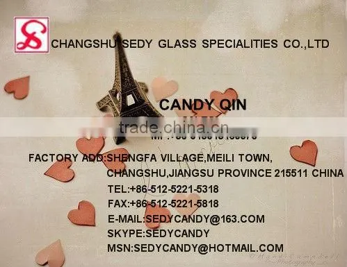 wrought iron glass for windows and doors with spacer bar