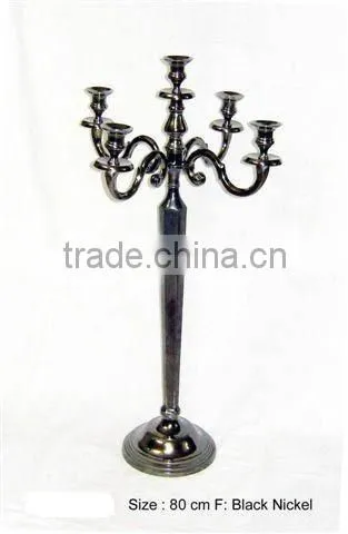 New Products wrought iron lantern candle holder wedding candelabra for table top chandelier centerpieces