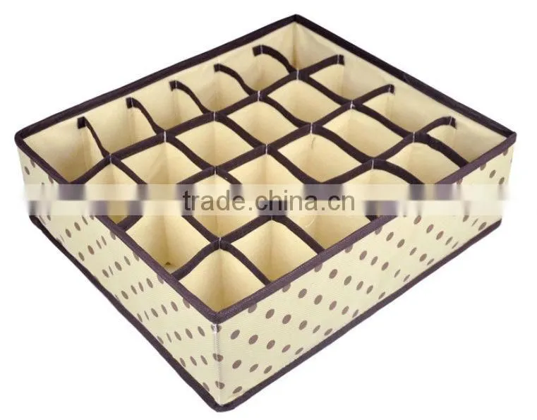 Nonwoven storage box without cover