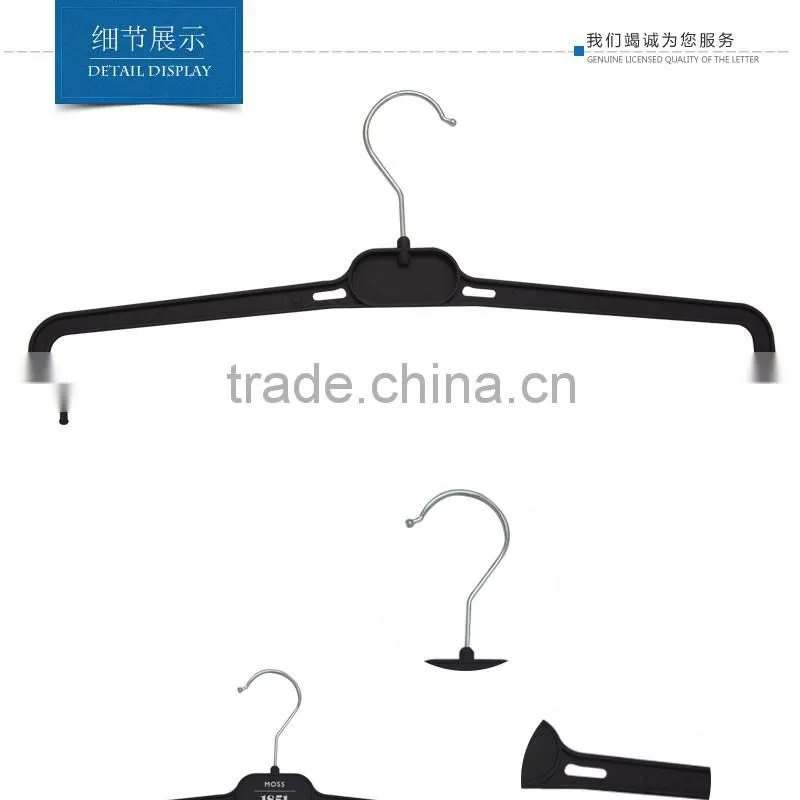 Chrome Hook Cheap Flat Pant Hanger With Foam With PVC Strip