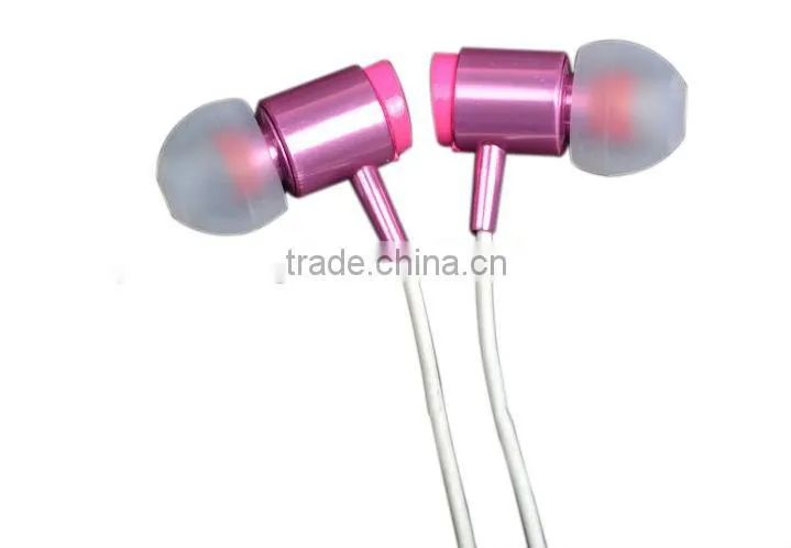 Hot sale metallic earphone with mic