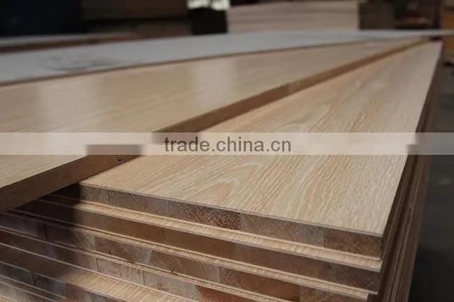 12mm 15mm 18mm 25mm Poplar Core Natural Wood Veneered Blockboard Block Board