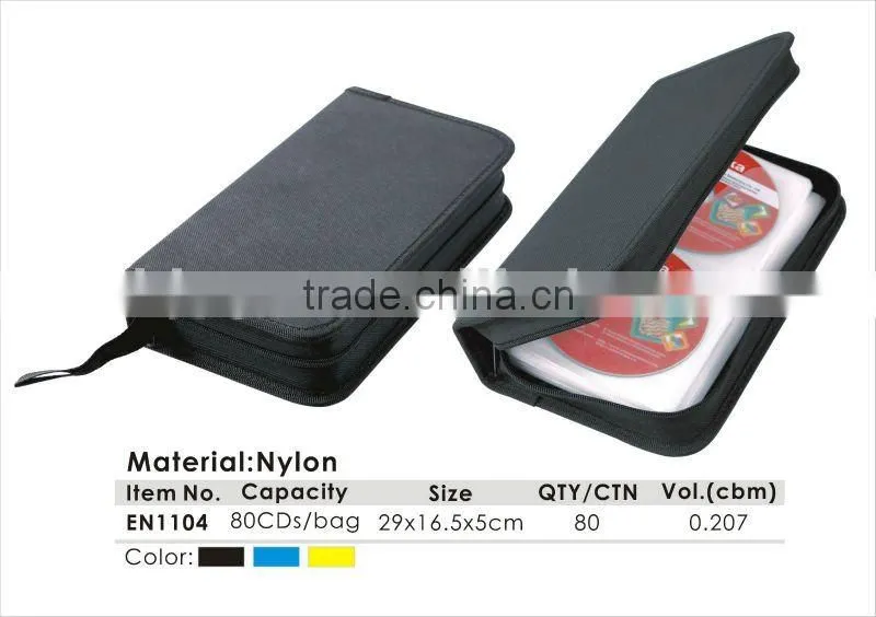 Good Quality Different Colors PVC 80 CD Bag