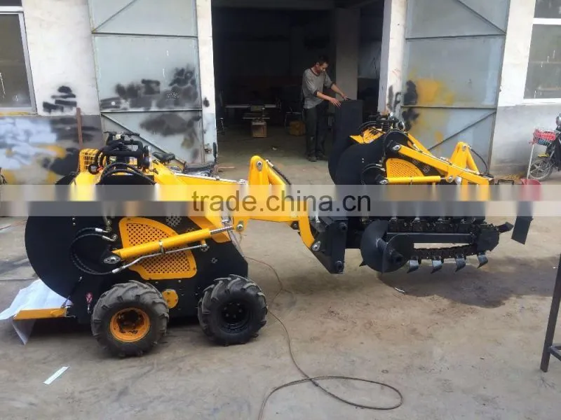 mini skid steer loader/mini attachment trencher/mini skid loader trencher