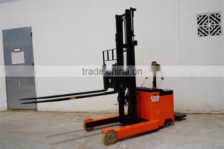 1t Imported Parts CE Aproved AC Motor Drive Electric Reach Stacker For Sale