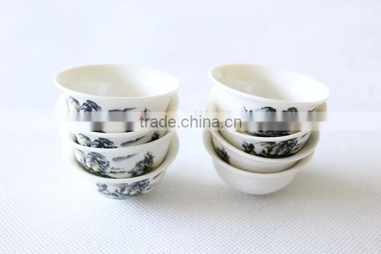 Wholesale customized cheap porcelain tea set for 8 people