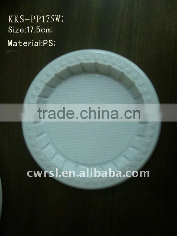 plastic white plate