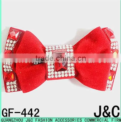 2015 the most fashionable rhinestone stone shoe bow