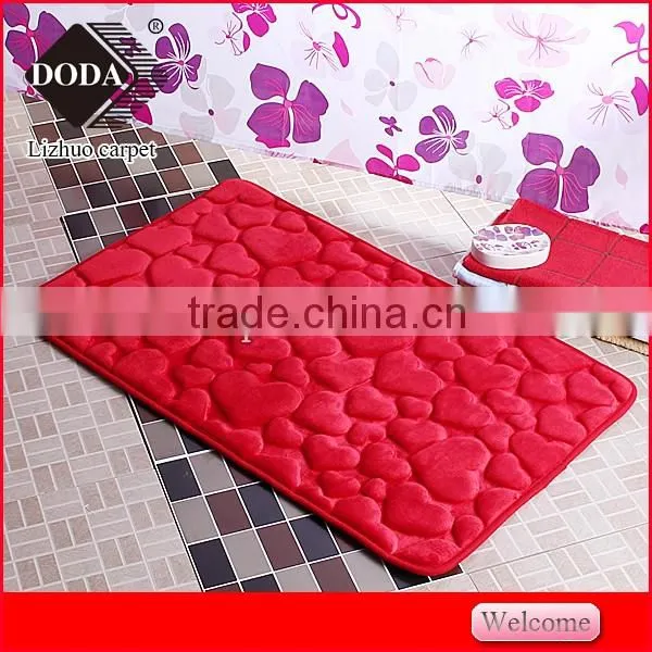 best selling cheap Polyester Non Slip embossing doormat kitchen floor mat