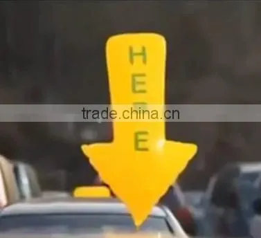 Korea Custom Arrow Shape Foil Helium Parking Balloons