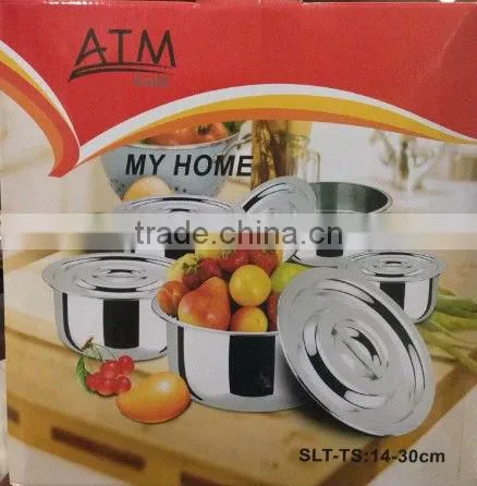Thai Style 10pcs Stainless Steel Hotel Cookware