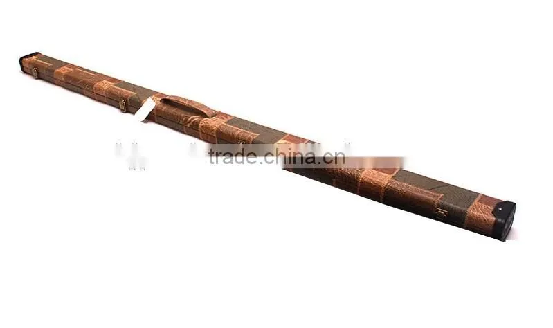 Hot sell one-pc snooker cue case patchwork leather billiard pool cue case cue bag
