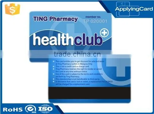 PVC rfid smart card magnetic stripe card with double sided printing wholesale in DongGuan