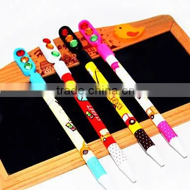 Traffic Light Rhinestone Cheap Ballpoint Pen Manufacturer