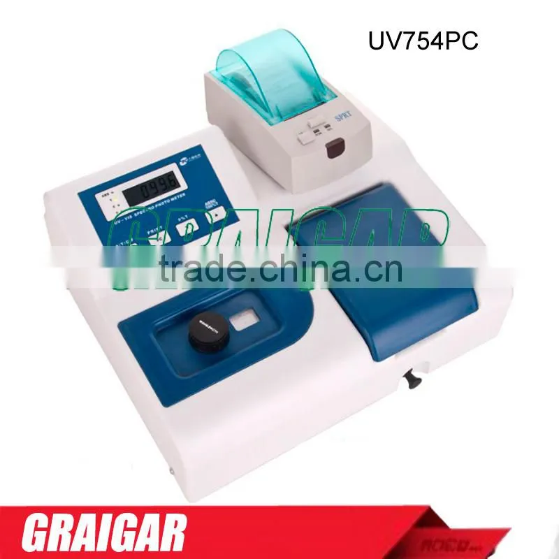 Ultrovilet Visible Spectrophotometers UV754PC With Built-in Printer Silicon Photodiode