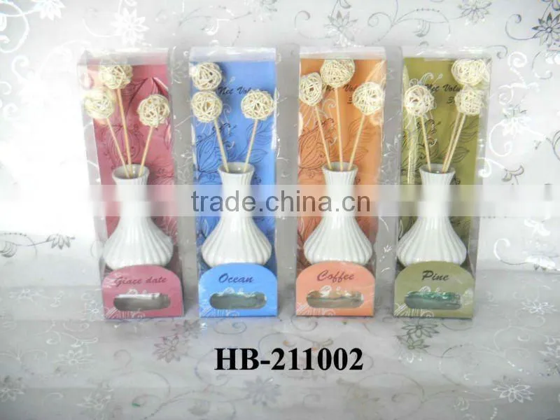rattan reed diffuser with rattan sticks gift set