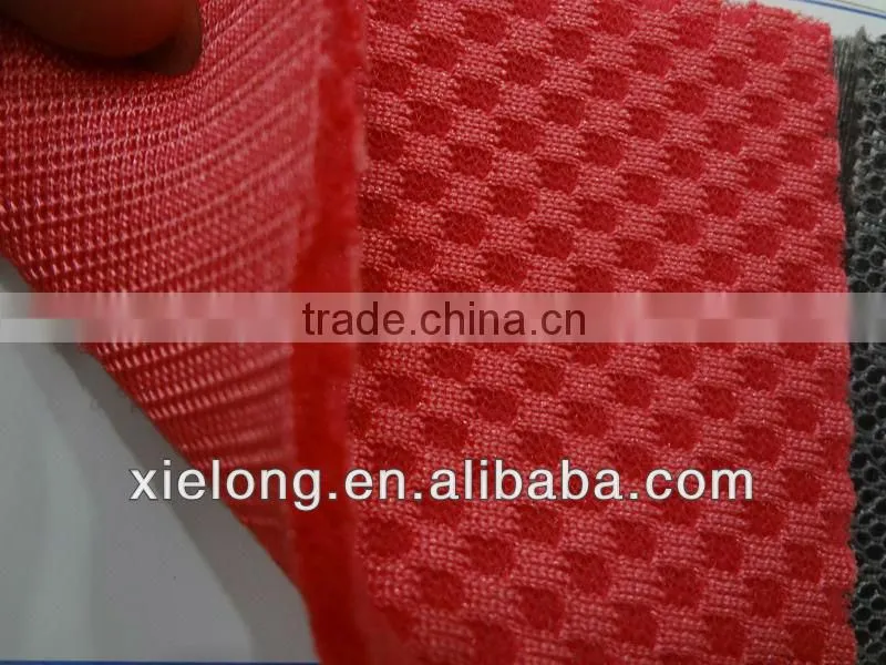 polyester 3D spacer mesh fabric red 3D mesh fabric