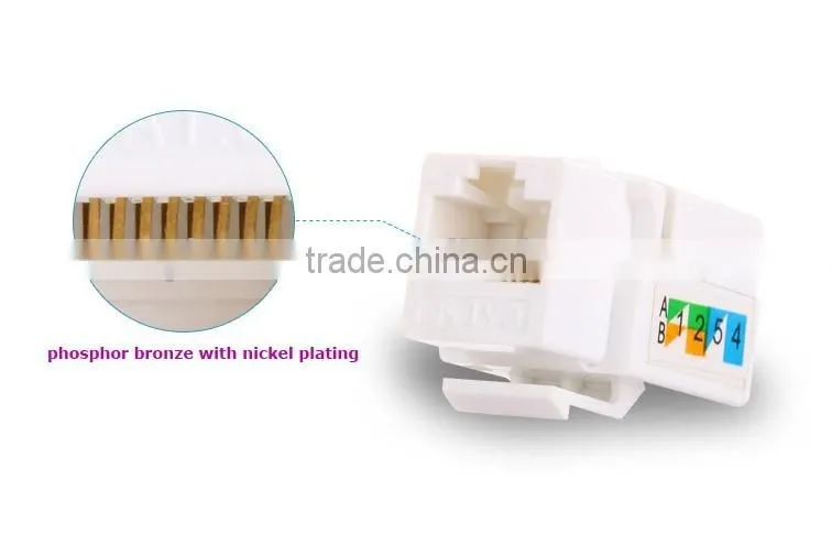 China Manufacturer CAT 5E UTP RJ45 Keystone Jack for cat5e cat6 lan cable