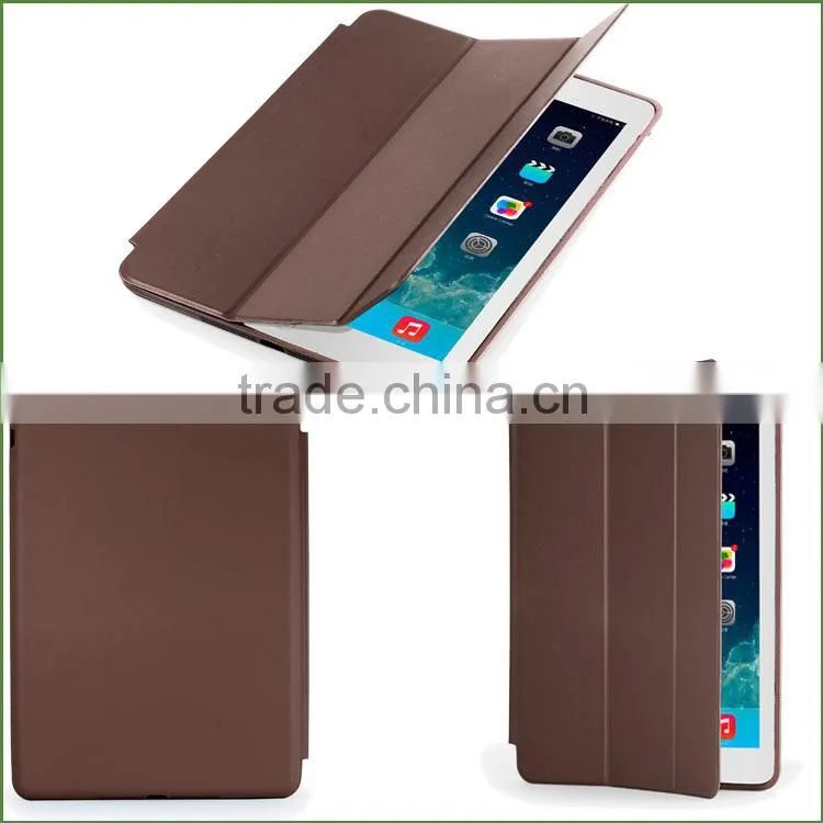 Smart Wake Sleep Function PC+PU Leather Case for iPad Air