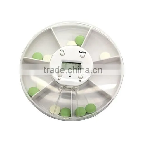 TX2092B Digital 7-Compartments Pill Box Timer withTime & Alarm , Pill Box Timer