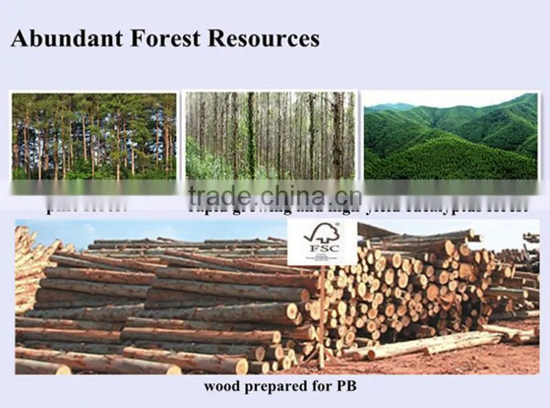CE/CARB/fsc grade chipboard used to make furniture and decoration