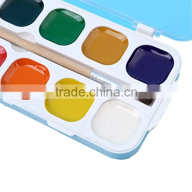 Wholesale Student's Art Material Semi Watercolor Paint, 10Color Paint Watercolot Palette