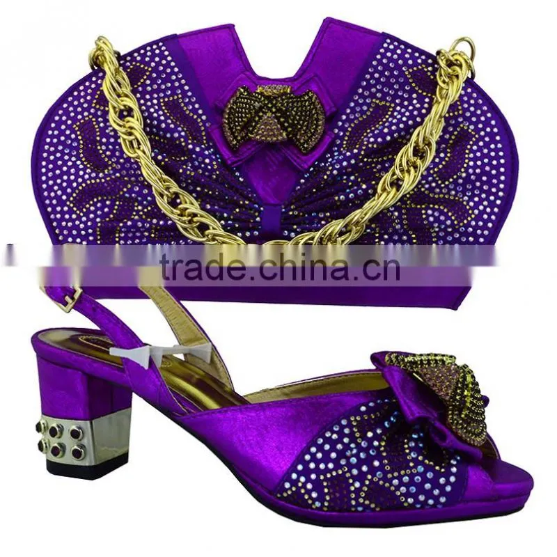 Excellent middle heel women shoes beeptoe style sandals shoes and matching bag italian