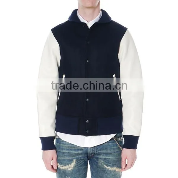 Cheap Custom Varsity Jacket With Leather Sleeves
