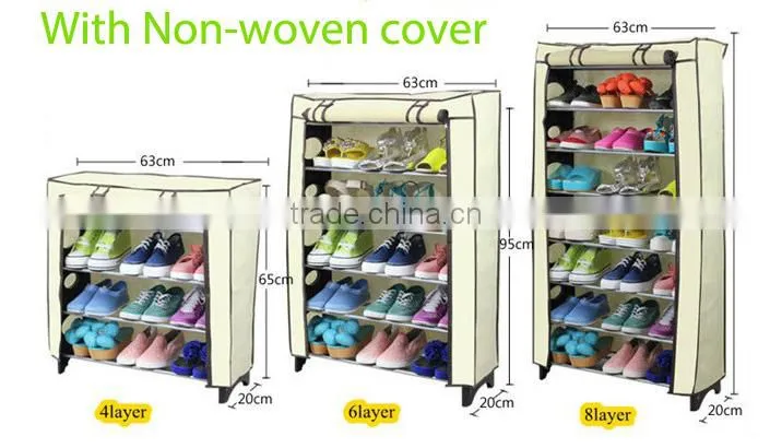 Great for large rooms or closet organization shoe storage shelves with Black color (FH-SR0064)