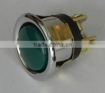 PS-01-silver-green doorbell push button switch
