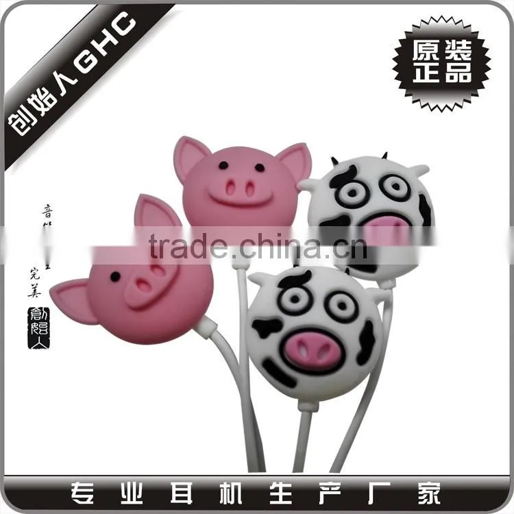 promotional cartoon earphones