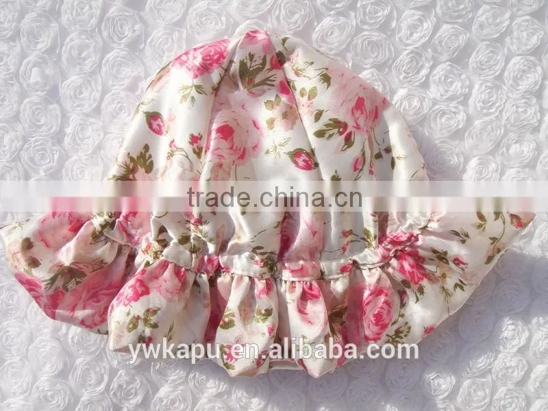 Multi colors sun hat,satin lined hat