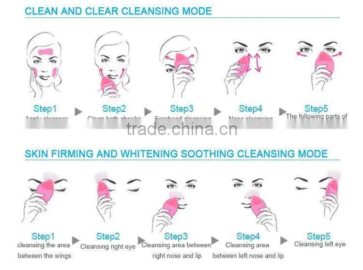 Beperfect Beauty wholesale rechargeable silicone facial cleansing brush accept private label OEM