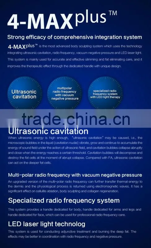 WS-12 4Max Cavitation vacuum RF infrared LED beauty machine