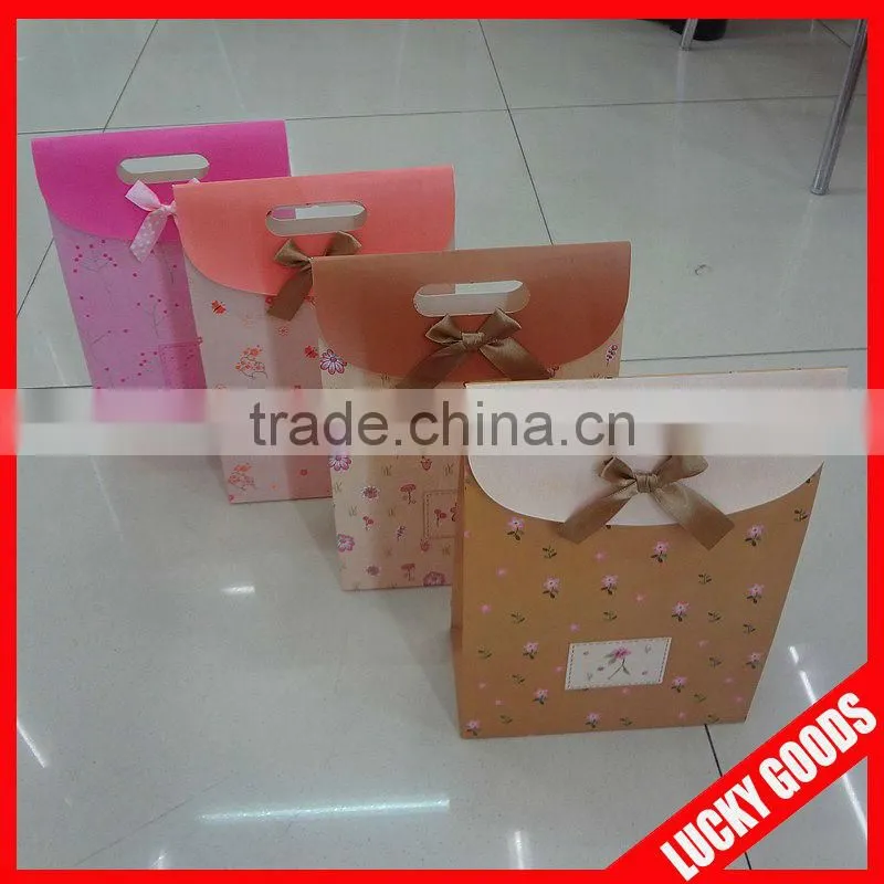 2013 natural recycle custom printed paper bags