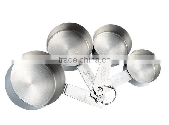 4pcs stainless steel measuring spoon set of 60ml,80ml,125ml,250ml, measuring tools, measuring device