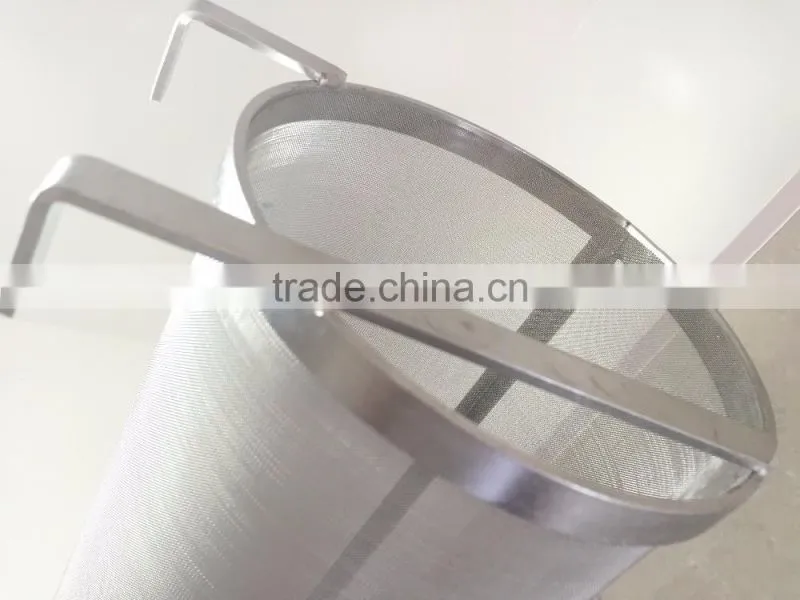 top quality 200 mesh 300 micron stainless steel strainer pot /Homebrew hop filter