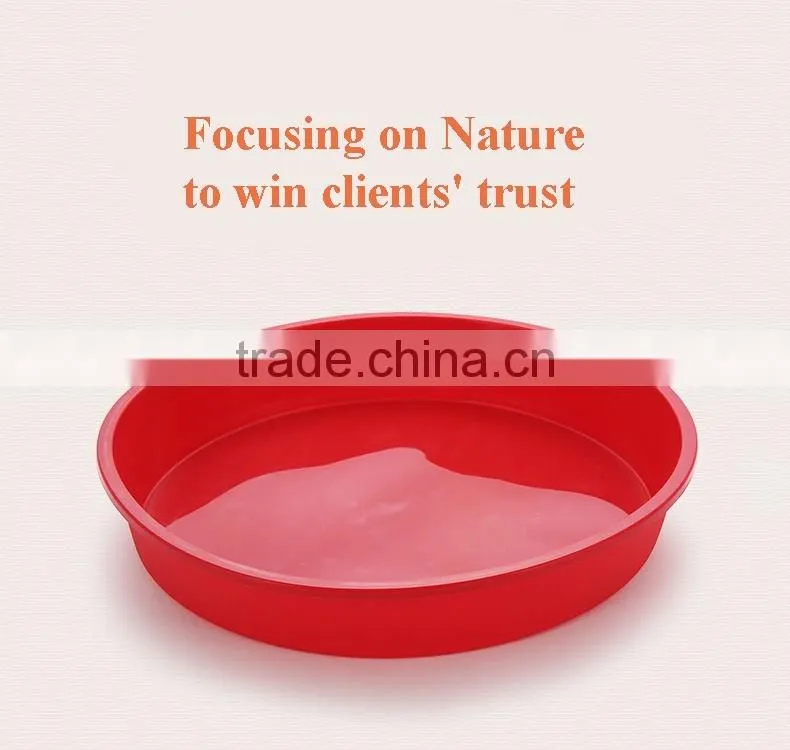 5536 Good quality orange color round shape silicone cake pan