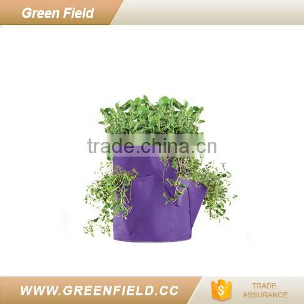 Wholesale felt fabric strawberry gardening tower pots