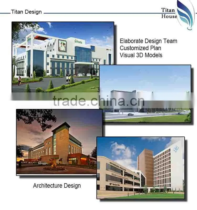 Economic Light Gauge Steel Framing Hospital Building in Turnkey