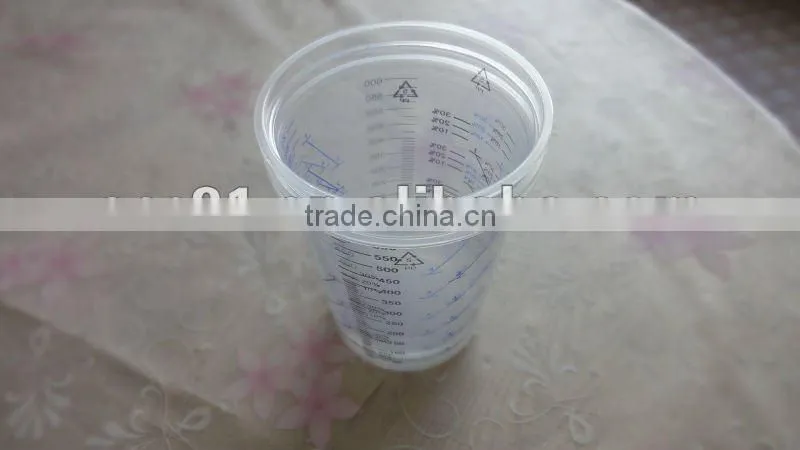 paint calibrated mixing cups