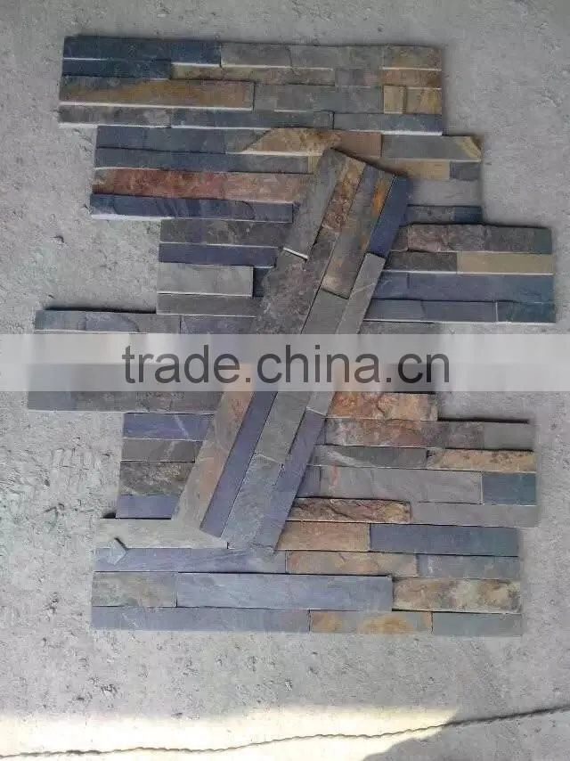 Natural yellow rusty roofing slate tiles cheap for sale