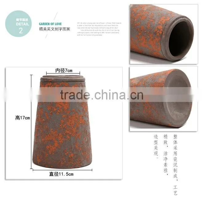 Wholesale retro do the old red ceramic outdoor planters