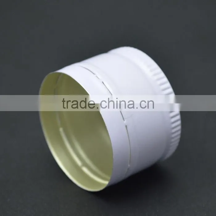 Factory price wholesale white aluminum cap for 250ml 300ml 350ml glass bottle