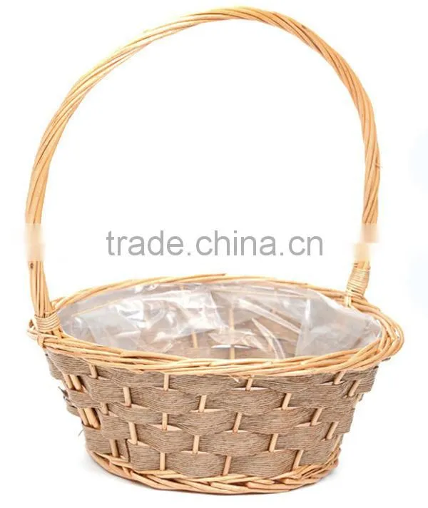 2015 Wicker plant baskets potted plants